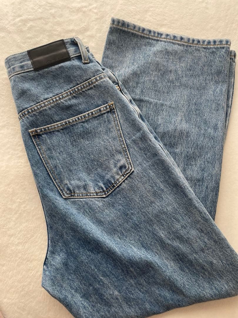 Na.e ナエ　ワイドルーズジーンズ　ディープブルー　M ロング丈　美品