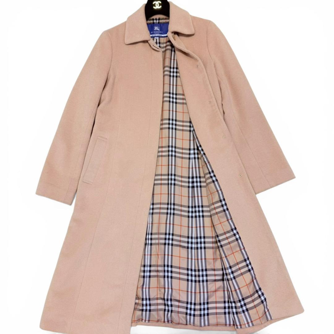 BURBERRY BLUE LABEL ベージュ ロングコート M ノバチェック