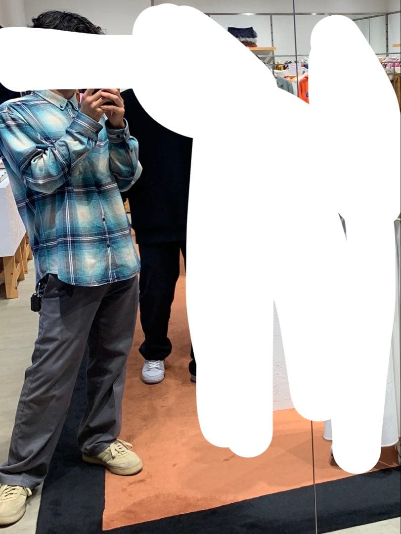 トップス Supreme Shadow Plaid Flannel Shirt blue