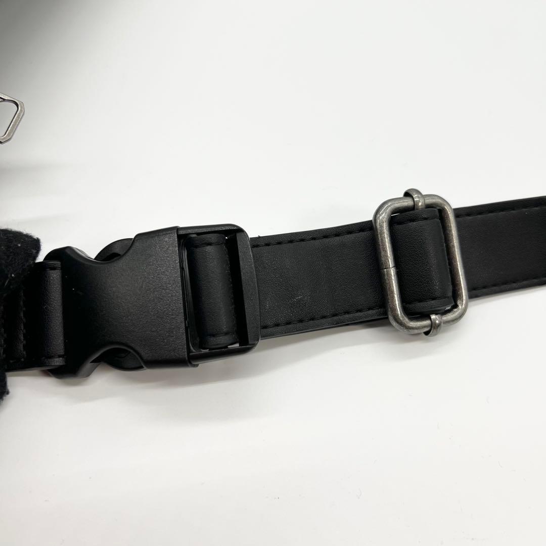 未使用級✨ディーゼル　ボディバッグ　HOLI-D　レザー　黒　Dロゴ　正規品