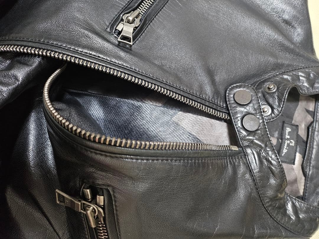 ☆*☆様 PS Paul Smith 羊革 シングルライダース 黒