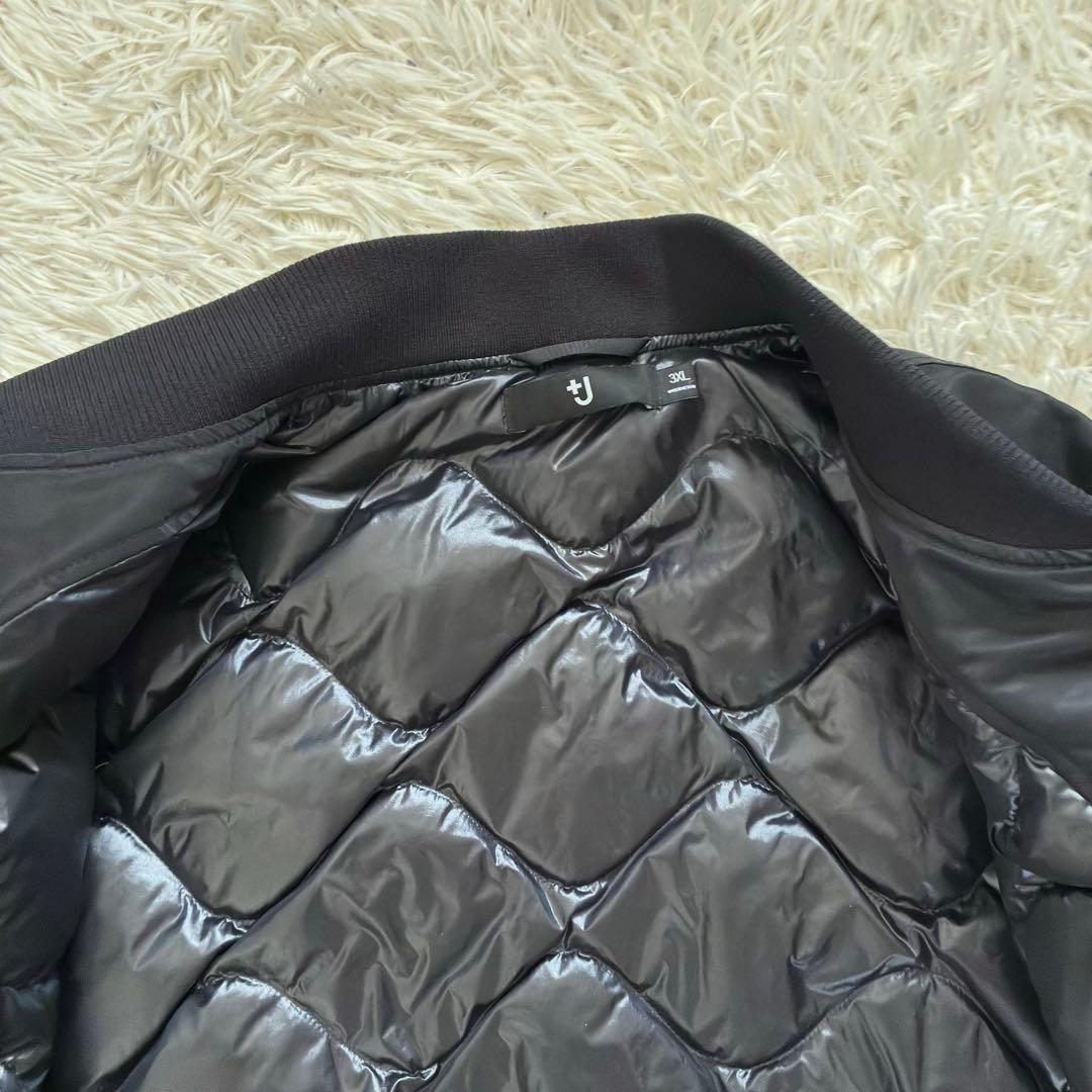 ＋J 3XL ハイブリットダウンオーバーサイズ MA-1ブルゾン　ブラック