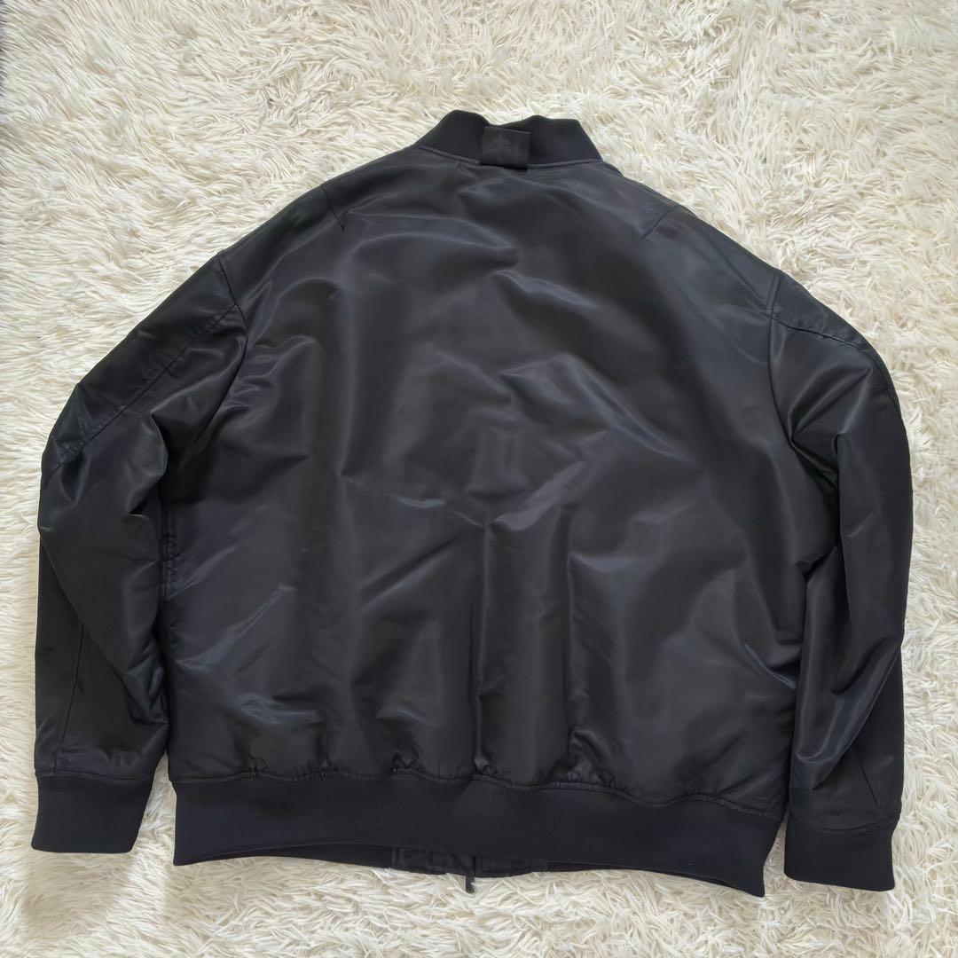 ＋J 3XL ハイブリットダウンオーバーサイズ MA-1ブルゾン　ブラック