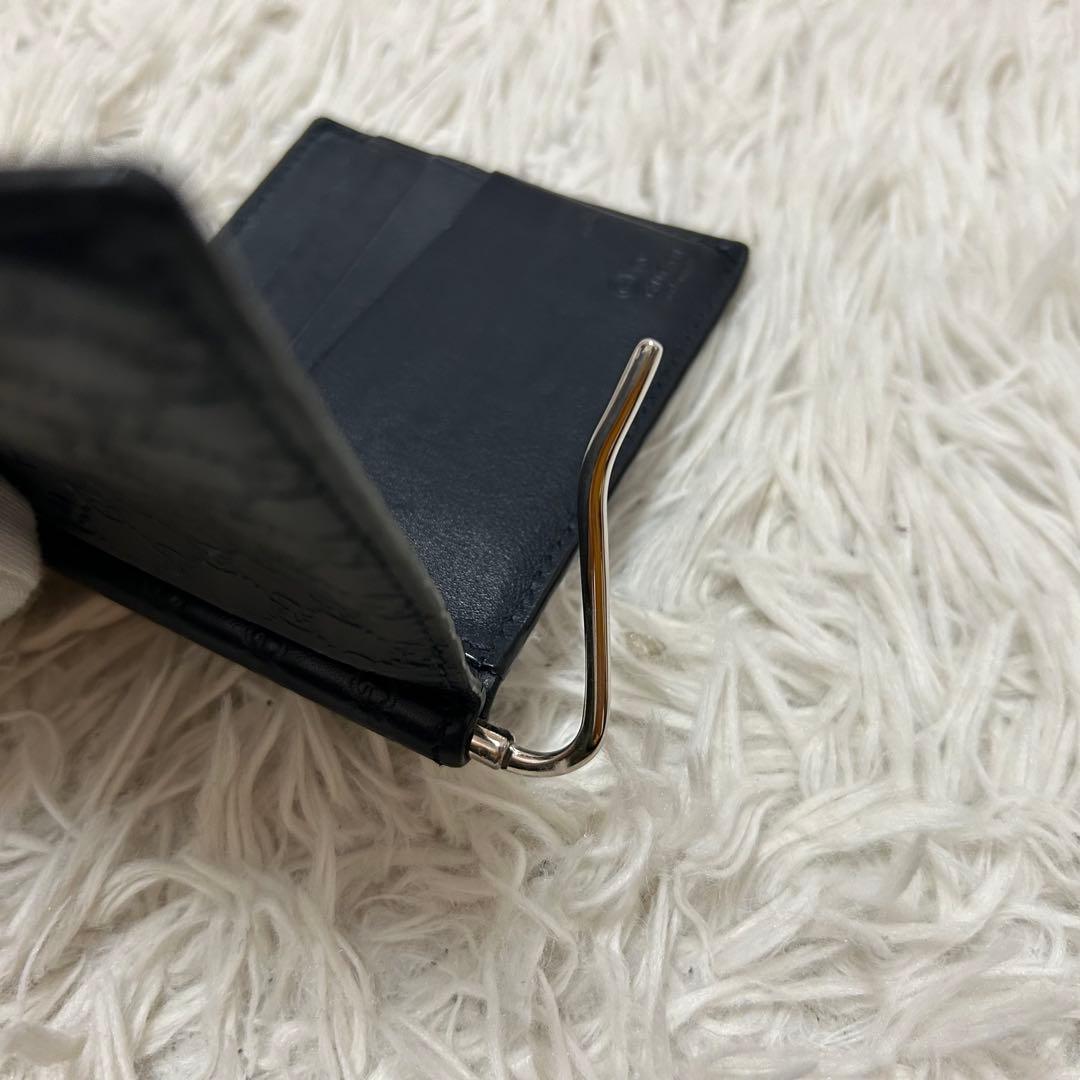 ⭐️美品⭐️GUCCI グッチ マイクロシマ エンボス マネークリップ カードケース