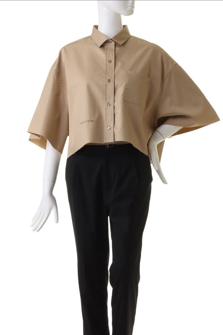 ☆ご予約品　サードマガジン 撥水ボクシーシャツ フリーサイズ　 ブラック