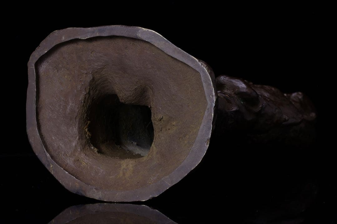 G*7様 〈米治一 作〉ブロンズ像『良寛和尚像』共箱 栞付 高さ43㎝ 青銅製