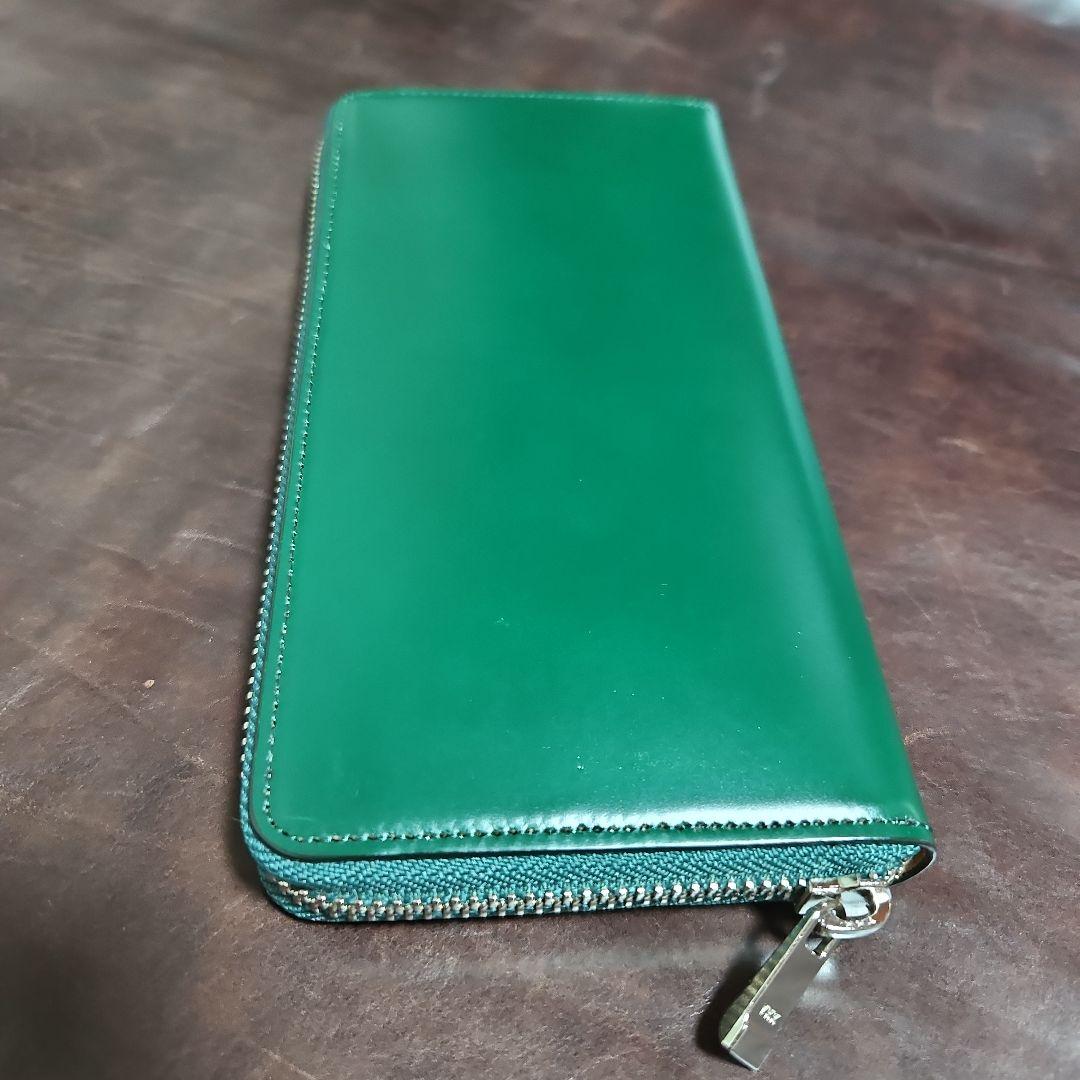 長札ラウンドファスナー財布　コードバン