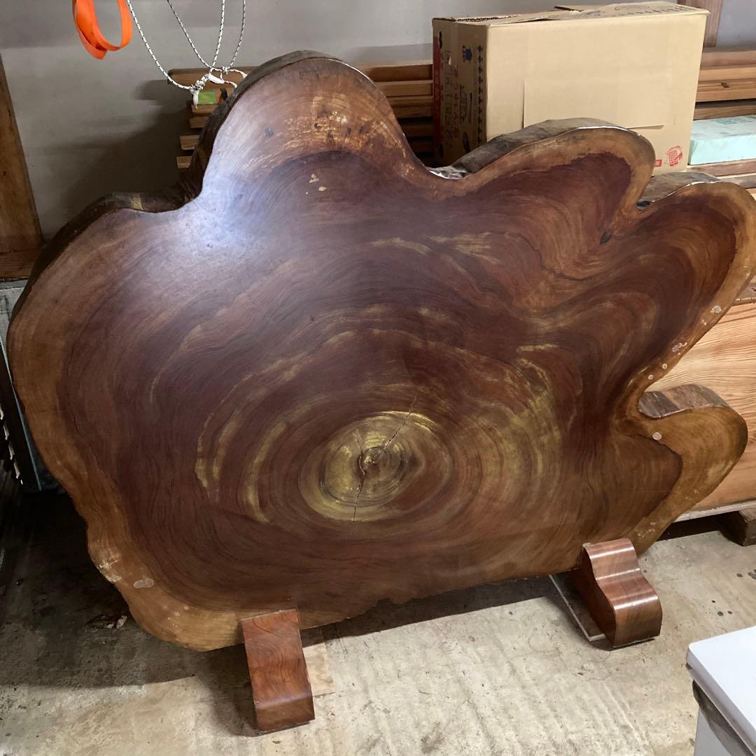 無垢テーブル　ダイニングテーブル　一枚板　座卓一枚板　座卓テーブル　欅　輪切