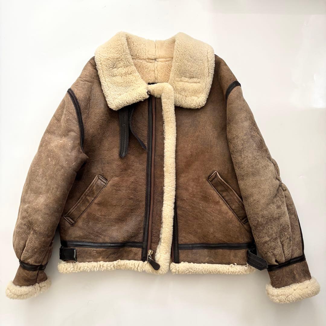 お値下げ済み 希少サイズ(44)AVIREX/B-3ムートンフライトジャケット
