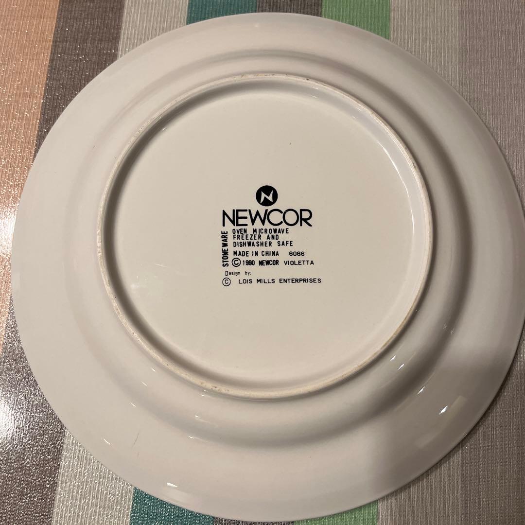 NEWCOR アンティーク ストーンウェア食器　洋食皿セット 8 人分