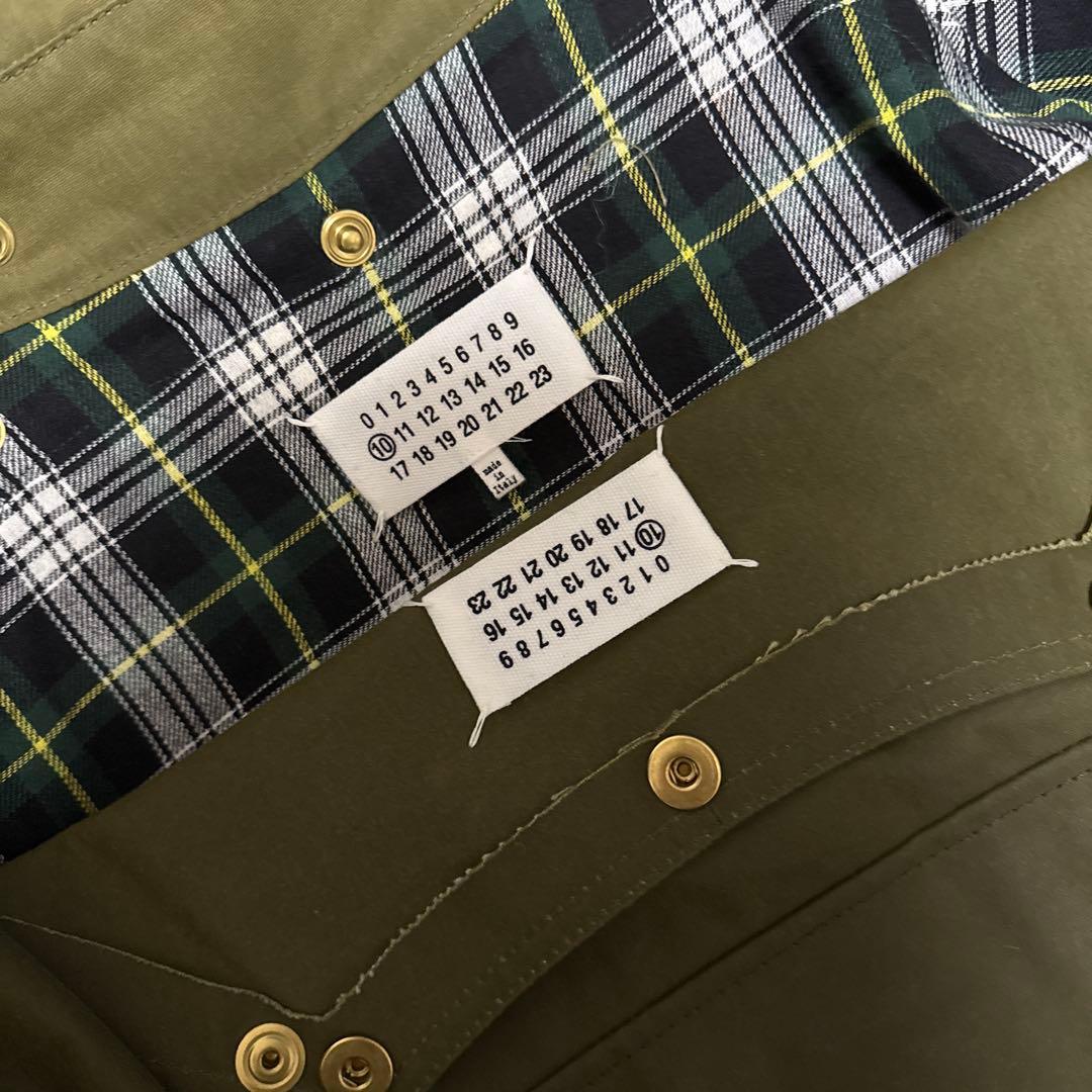 ✨️美品✨ マルジェラ チェック リバーシブル ブルゾン コート メンズ