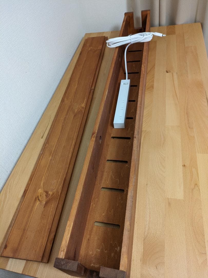 【希少サイズ】幅140cm 木製 ケーブルボックス オーダーメイド 特大