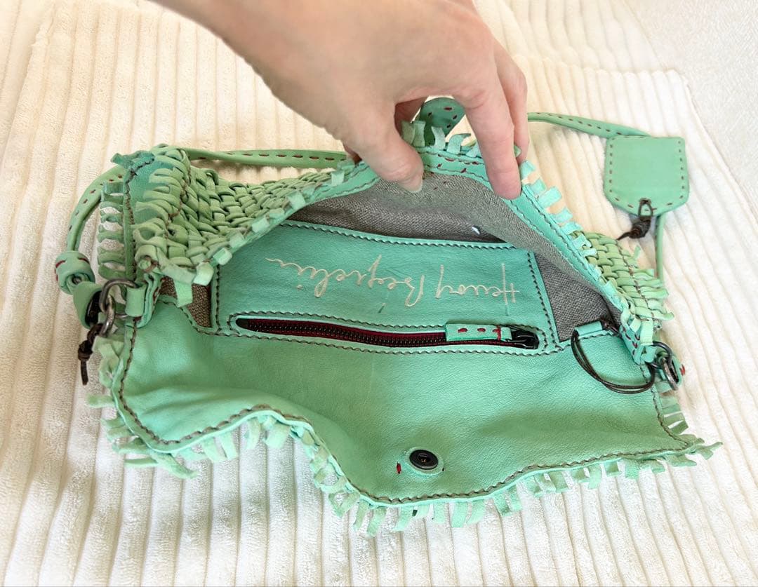 【希少オーダー品】HENRY BEGUELIN エンリーベグリンバッグ グリーン