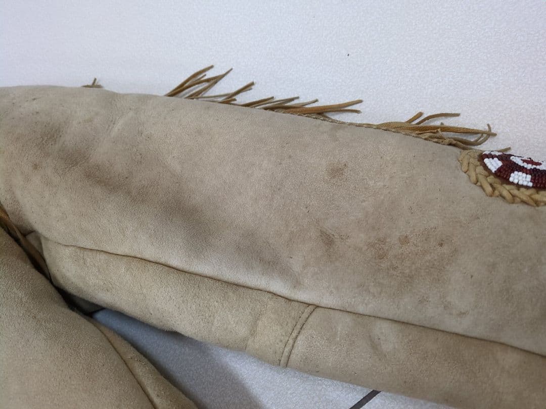 本革 ハンドクラフト クルミボタン ウエスタンレザースエードムートンジャケット