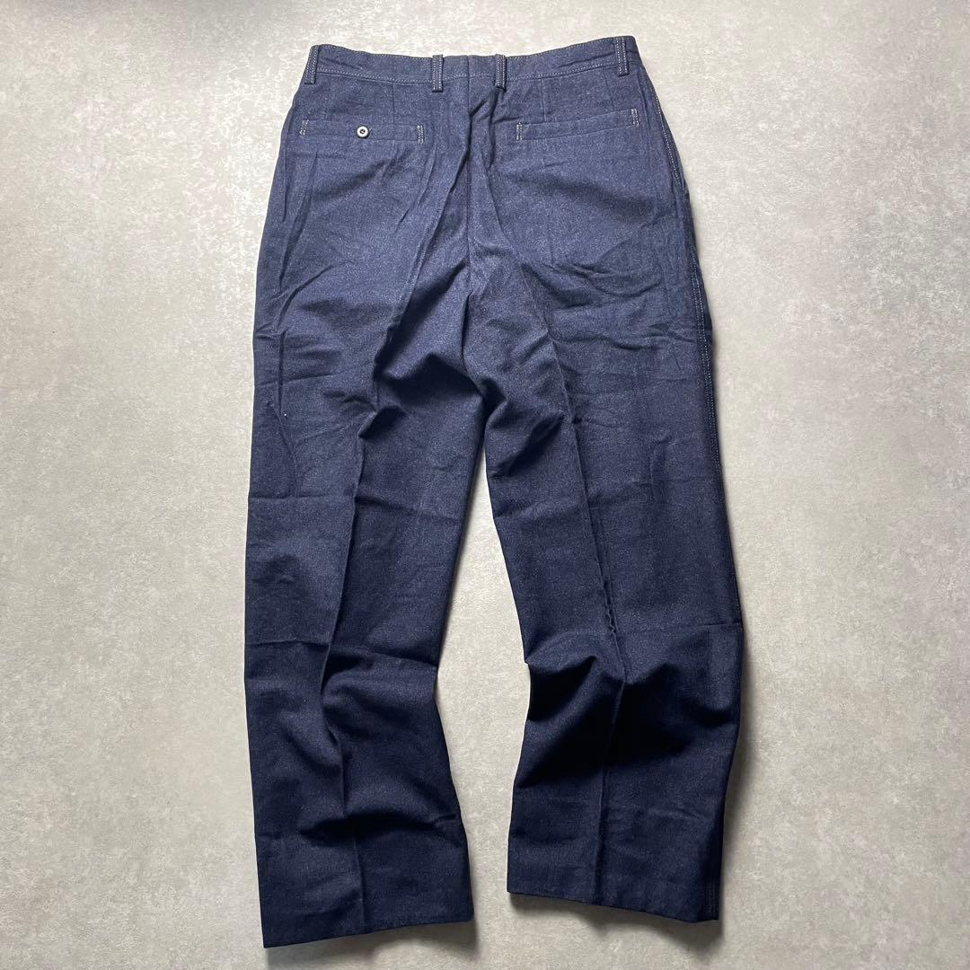 マミーショップvintageシルクウールスイングトップブルー青セットアップ