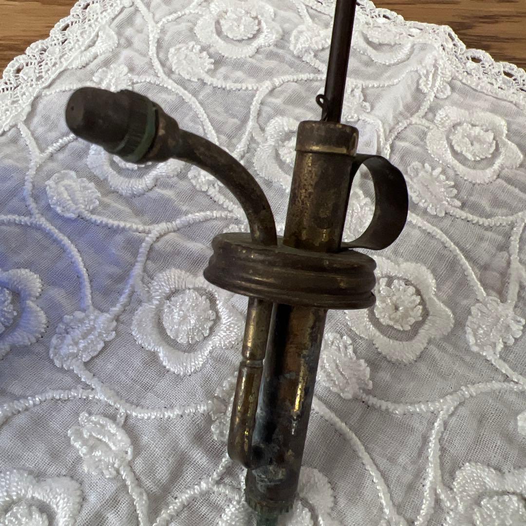 ヴィンテージ霧吹き ロイヤルブルーガラス瓶& 真鍮　made in UK