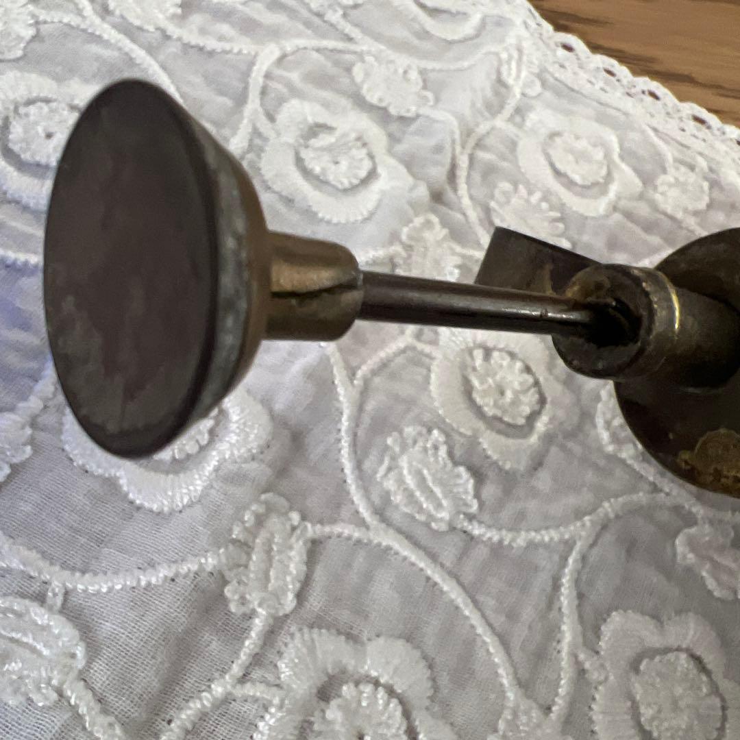 ヴィンテージ霧吹き ロイヤルブルーガラス瓶& 真鍮　made in UK