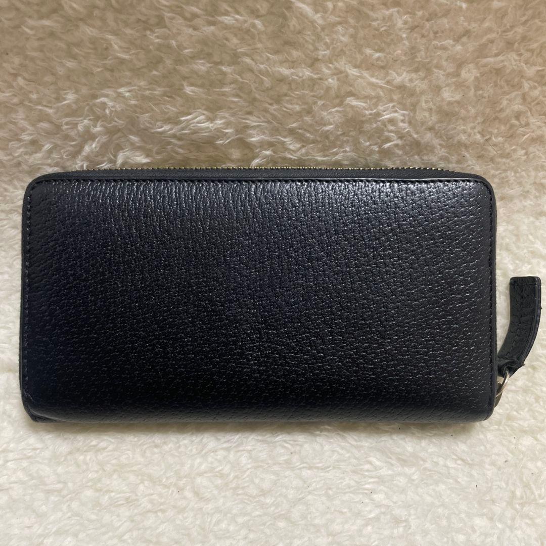 GUCCI　グッチ　ラウンドファスナー　アニマリエ　ブラック