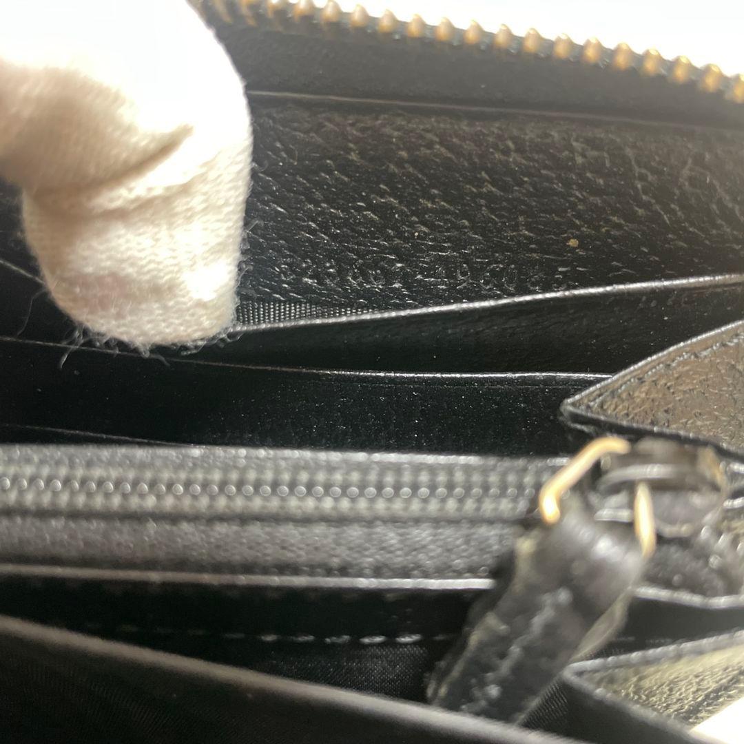 GUCCI　グッチ　ラウンドファスナー　アニマリエ　ブラック