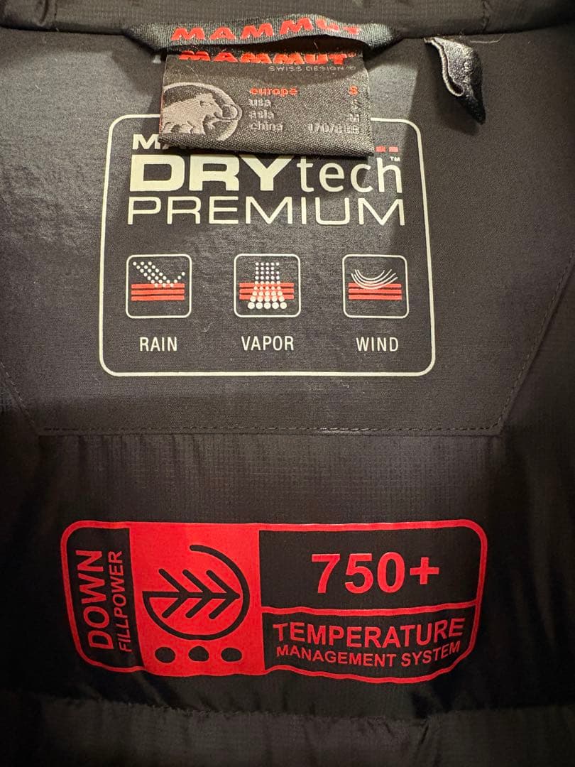 MAMMUT DRYtech PREMIUM ブラック