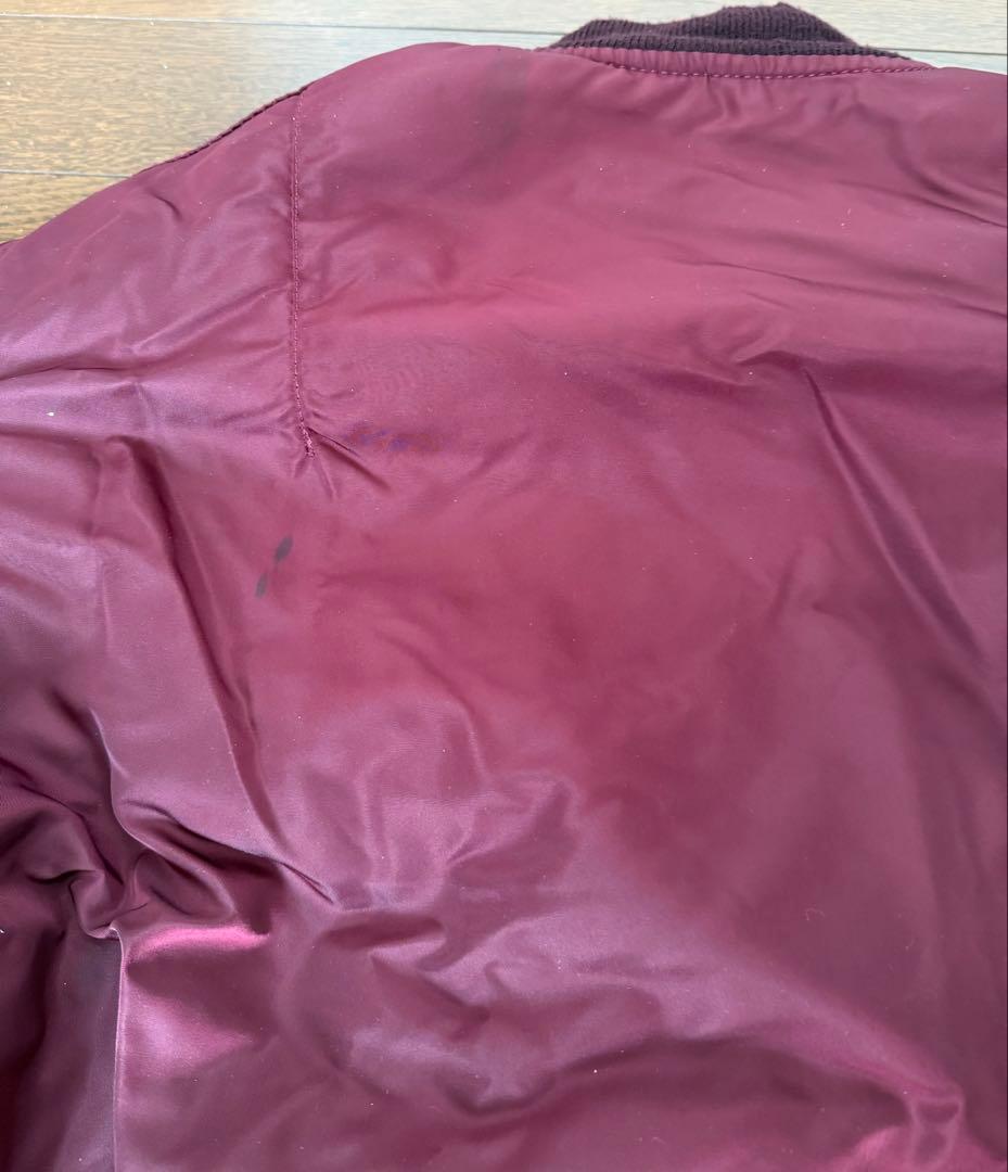 ALPHA社　90年代　MA-1 レプリカ　アメリカ製ワインレッドMサイズ