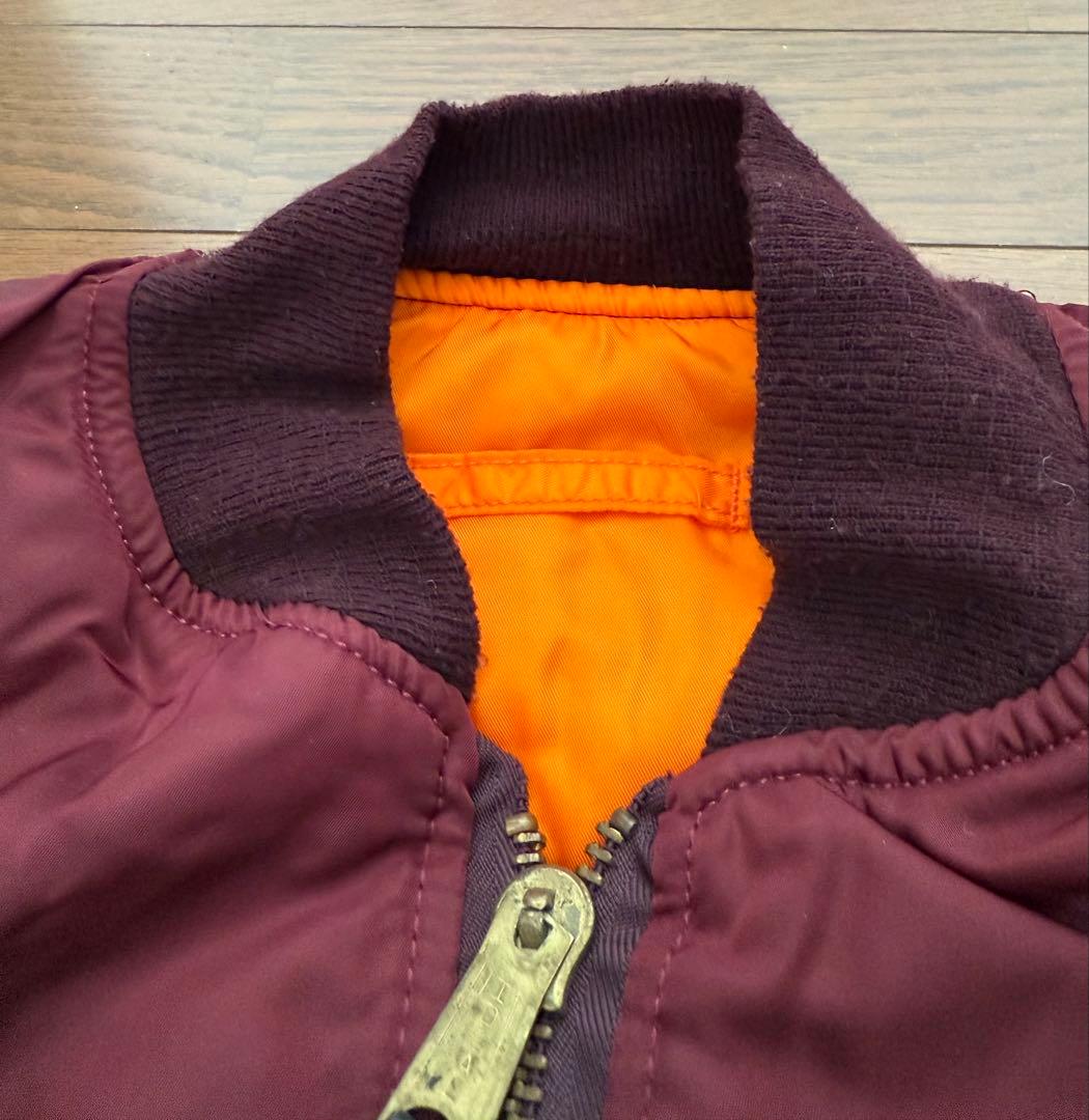 ALPHA社　90年代　MA-1 レプリカ　アメリカ製ワインレッドMサイズ