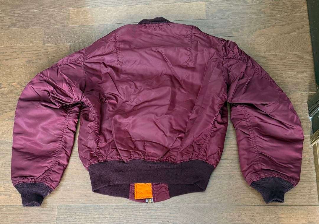 ALPHA社　90年代　MA-1 レプリカ　アメリカ製ワインレッドMサイズ