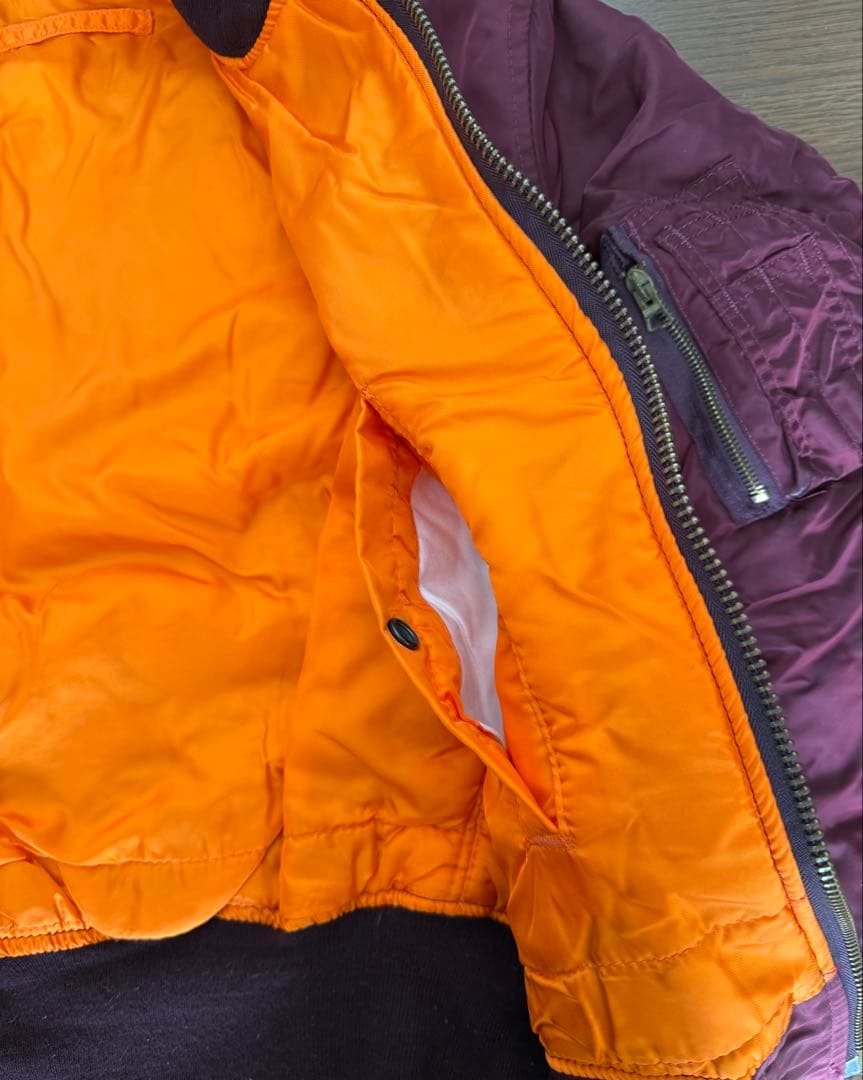 ALPHA社　90年代　MA-1 レプリカ　アメリカ製ワインレッドMサイズ