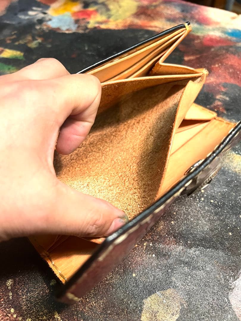 最高級クロコダイル　長財布　古着　アメカジ　シルバー925コンチョ