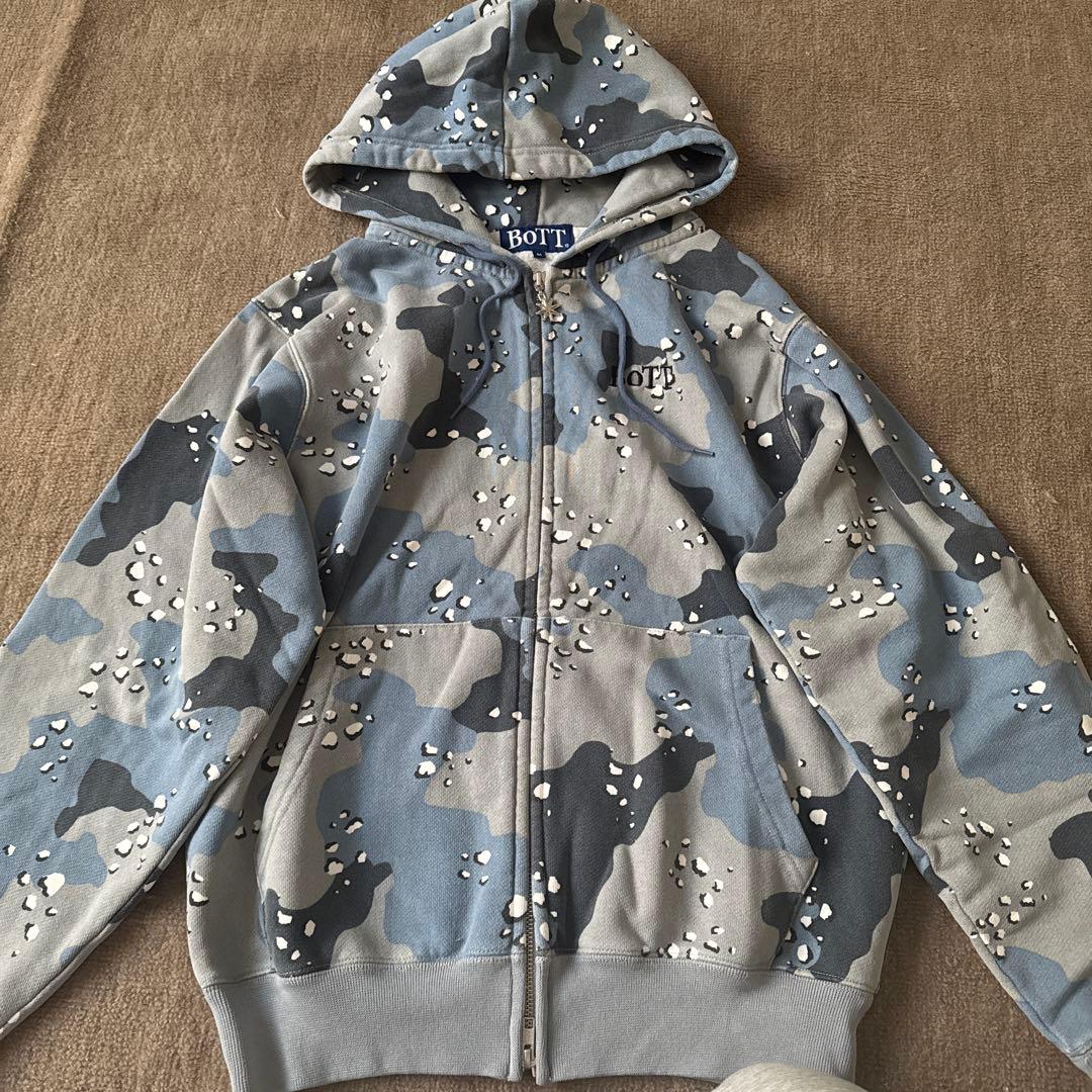 BoTT 迷彩柄 ジップアップパーカー