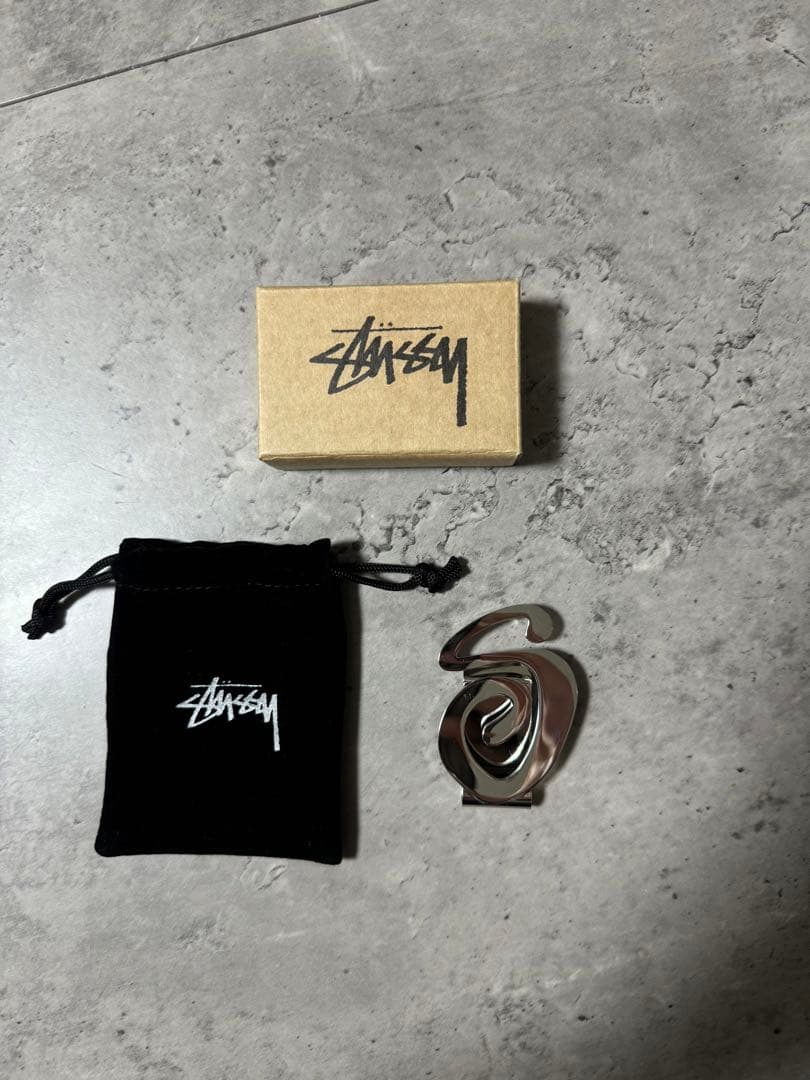 Stussy シルバー マネークリップ