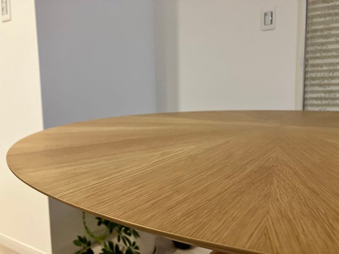 円型ダイニングテーブル110cm 北欧 オーク