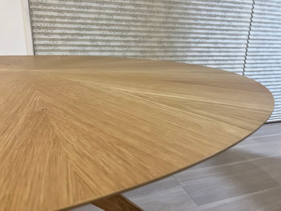 円型ダイニングテーブル110cm 北欧 オーク