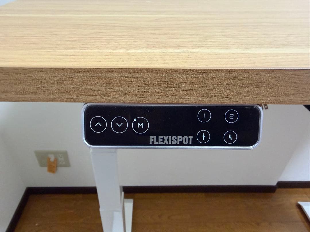 FLEXISPOT E7昇降デスク 木目調天板付き 引き出し付き
