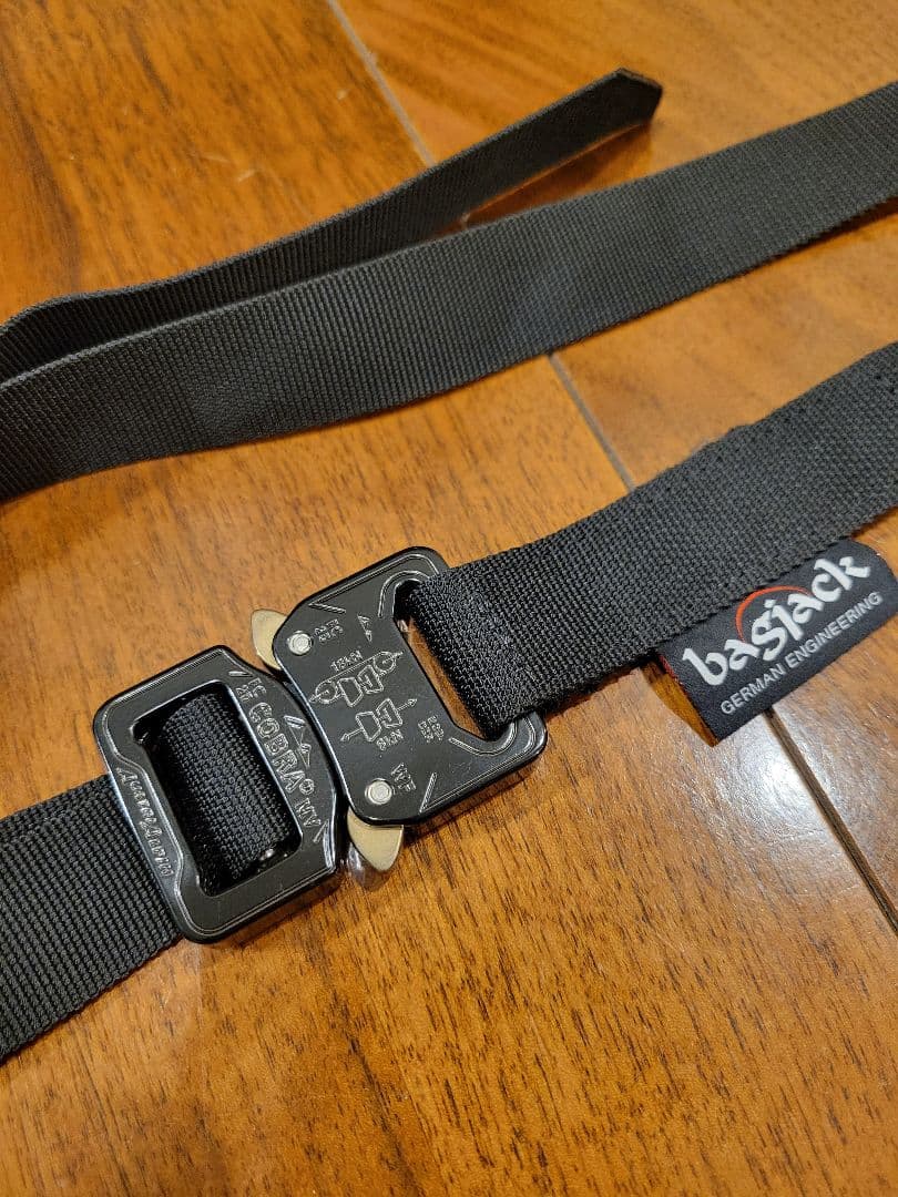 bagjack バッグジャック コブラベルト ブラック 25mm