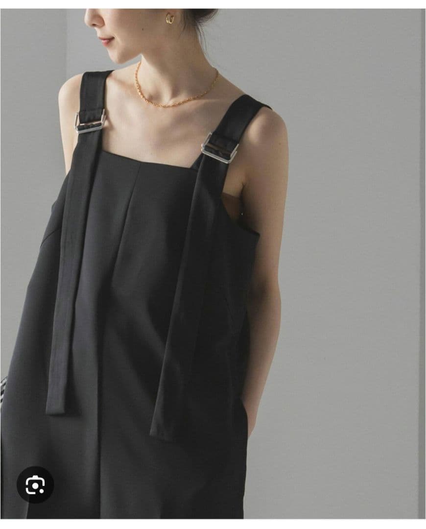 ☆美品☆《NOBLE》24SS サスペンダー オールインワン 36