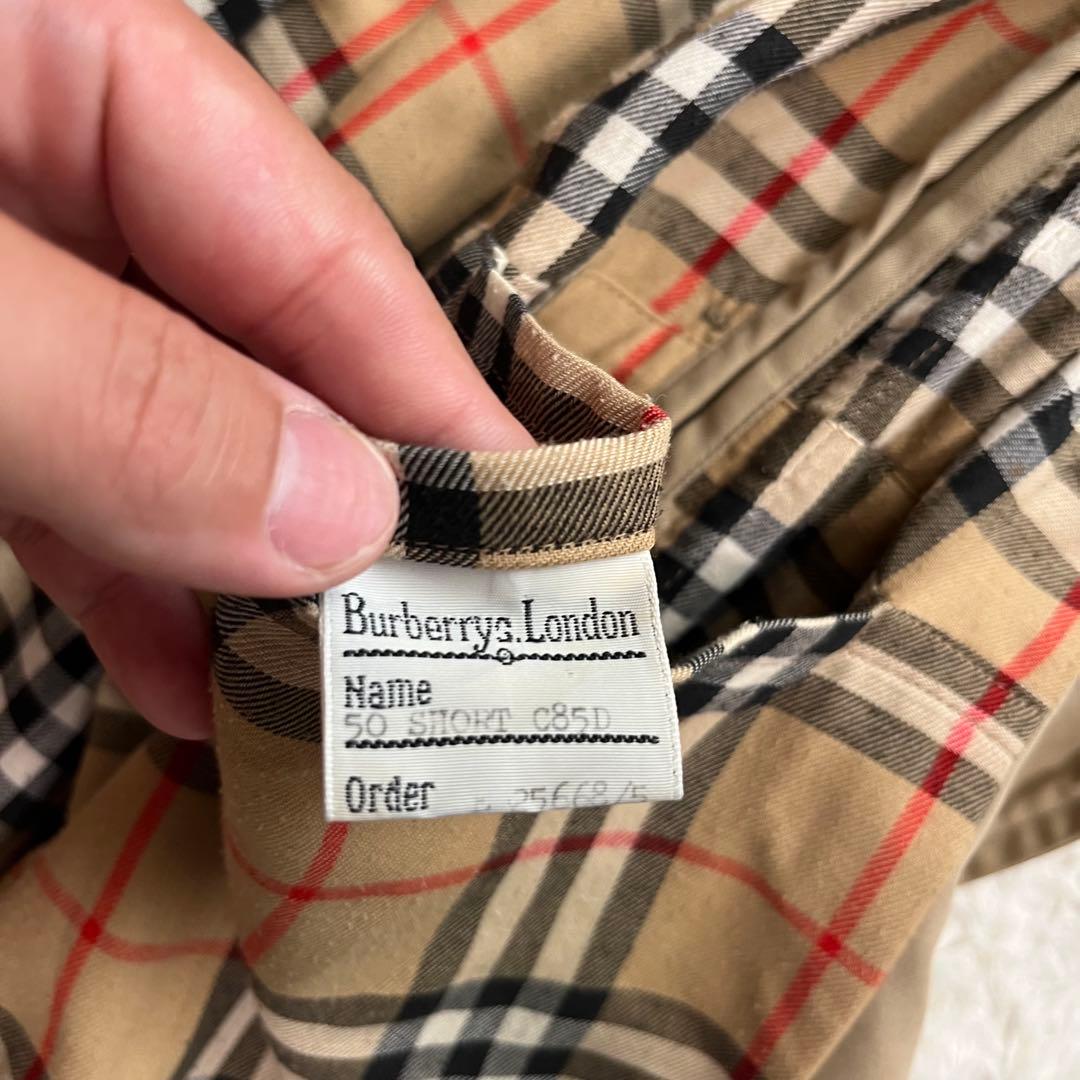 美品XLサイズ相当　バーバリー　ダブルトレンチコート　ノバチェック　ベージュ