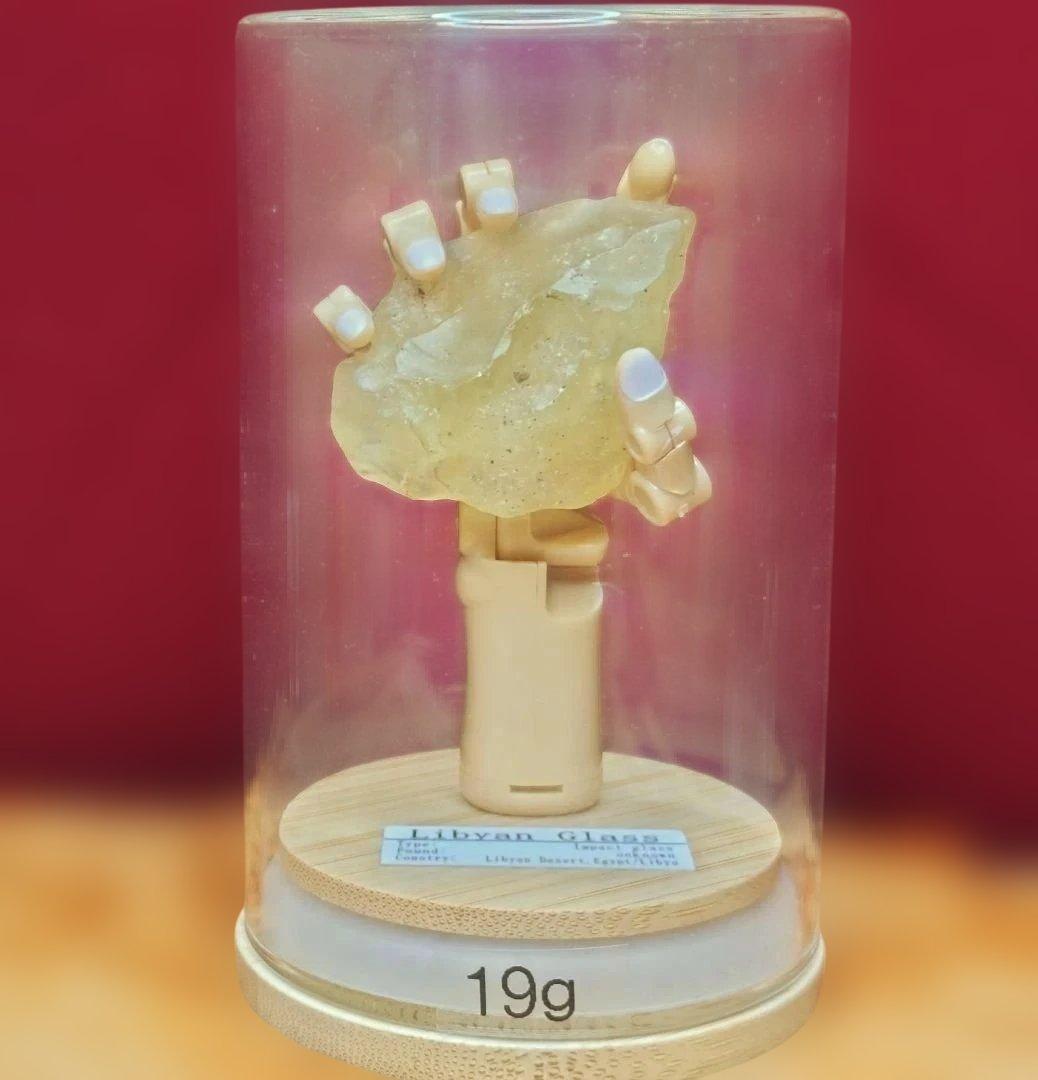 リビアングラス　ザ・ハンド 置物 19g