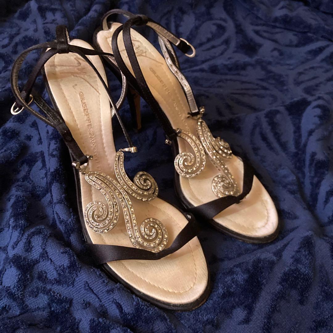 美品 ジュゼッペザノッティ スワロフスキー サンダル 希少 エリザベッタ