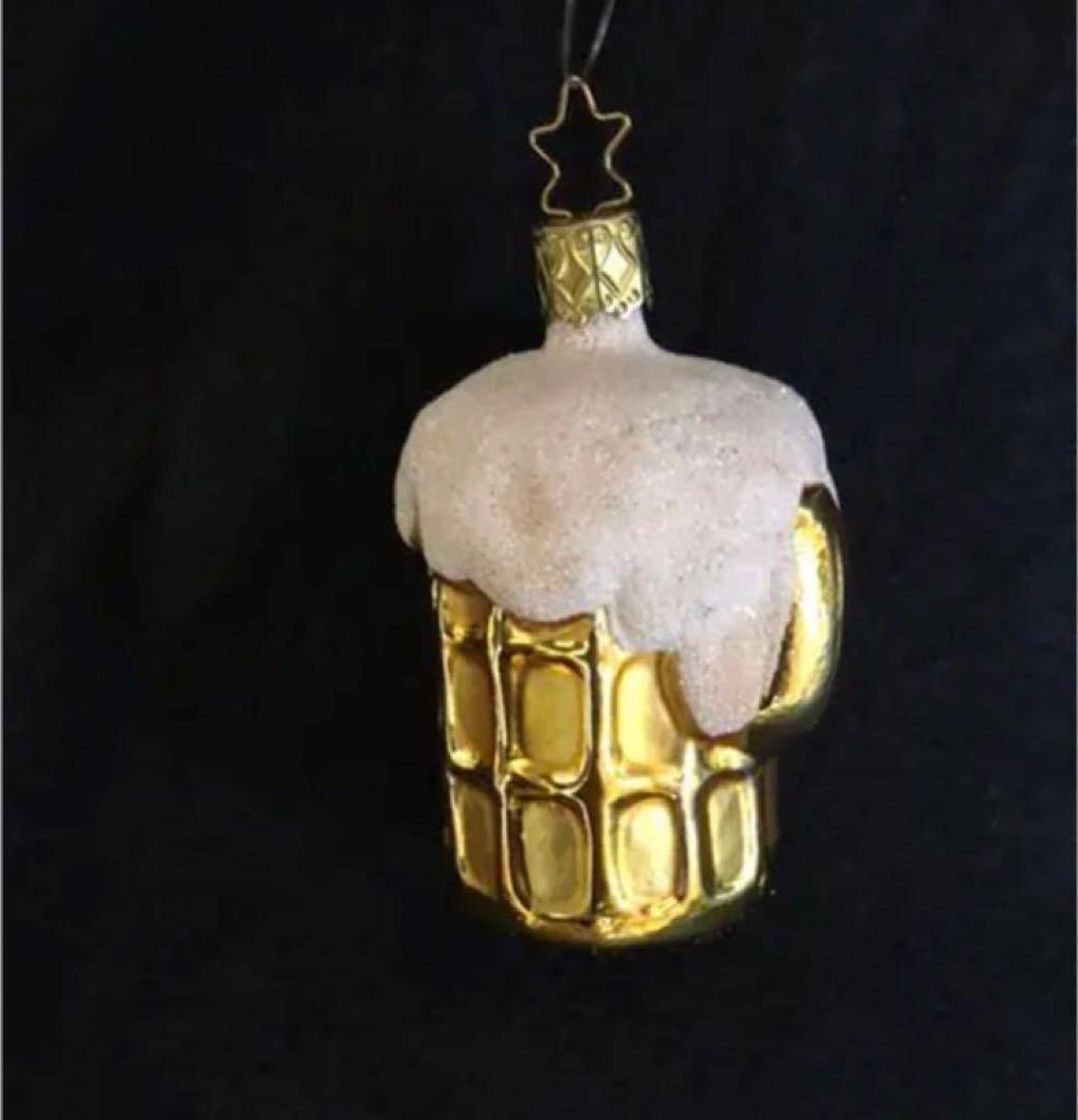 ガラスオーナメント ジョッキビール                新品未使用‼️