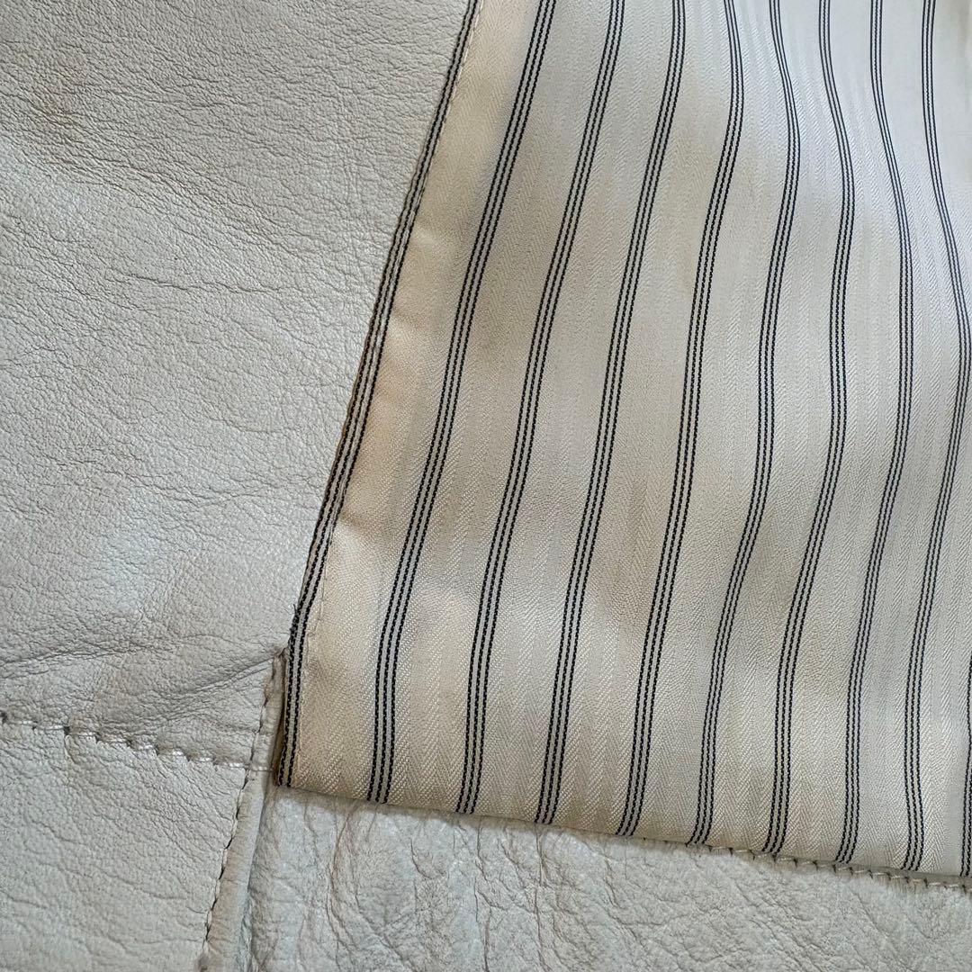 f*a様 vintage TORNADO MART 本革　ホワイト　ロングレザー