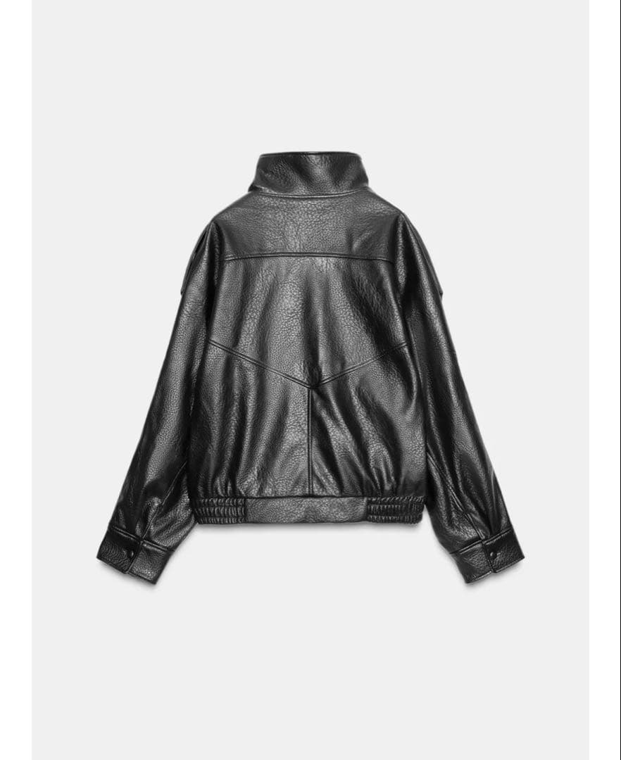 完売品⭐︎ZARA フェイクレザージャケット XL ブラック 今期新作