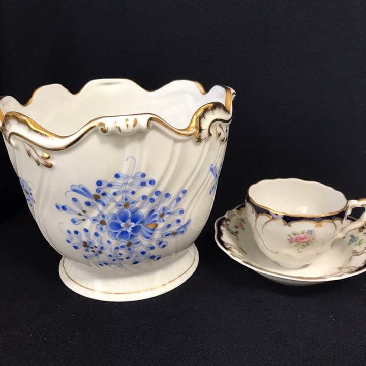 ヘレンド　森の宝物　リブキャッシュポット　ワインクーラー