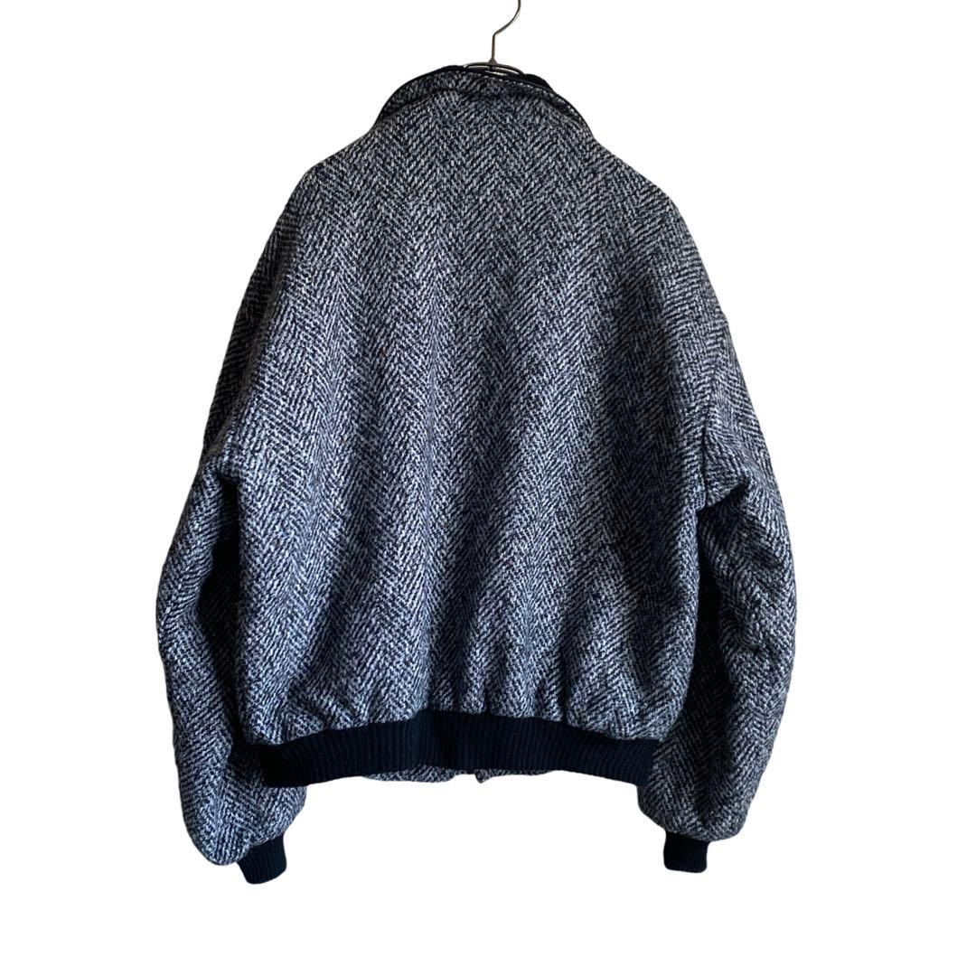 80s90s USA製 MICHAEL MORGAN ネップツウィードブルゾン