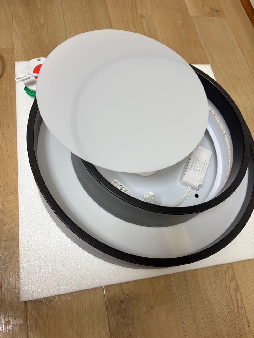 シーリングライト 直径40cm ブラック 6-8畳用