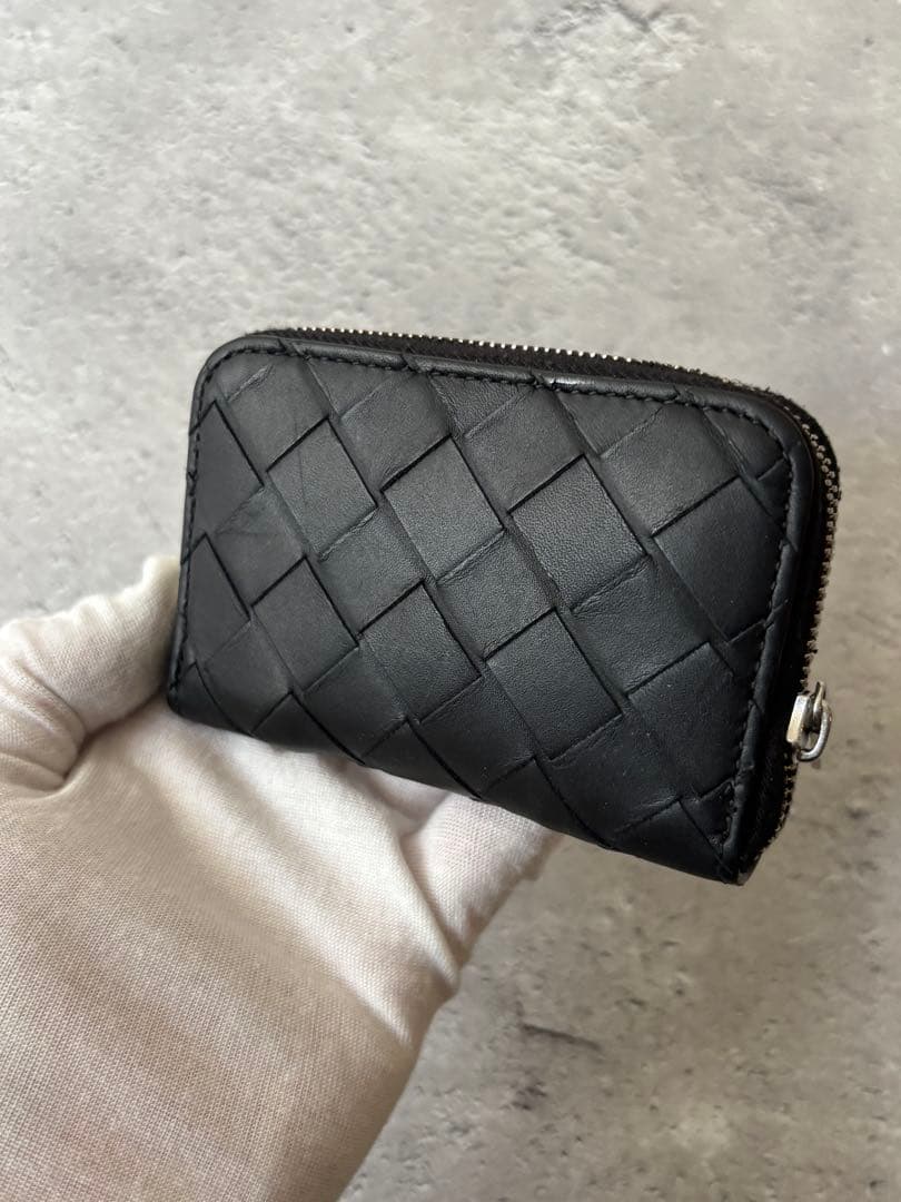 ボッテガヴェネタ　イントレチャート レザー ミニ財布 小銭入れ ケース