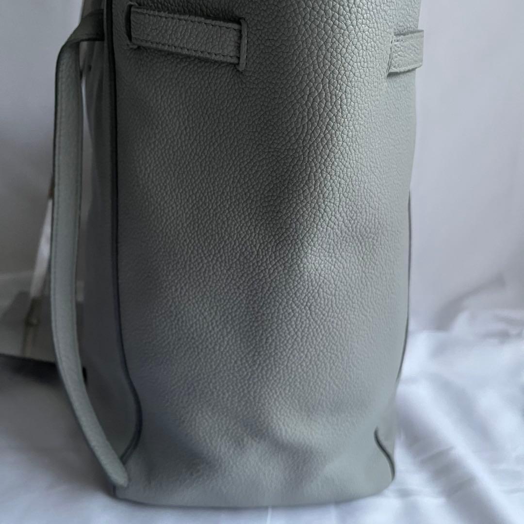 ✨極美品✨　CELINE バーティカルカバ　トートバッグ　レザー　グレー