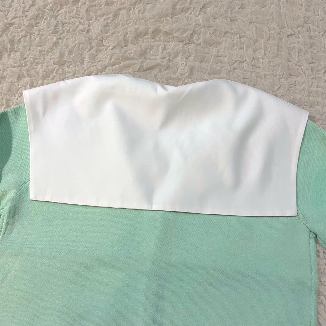 【新品未使用】Bibiy. ビッグカラーニットカーディガン ミントグリーン