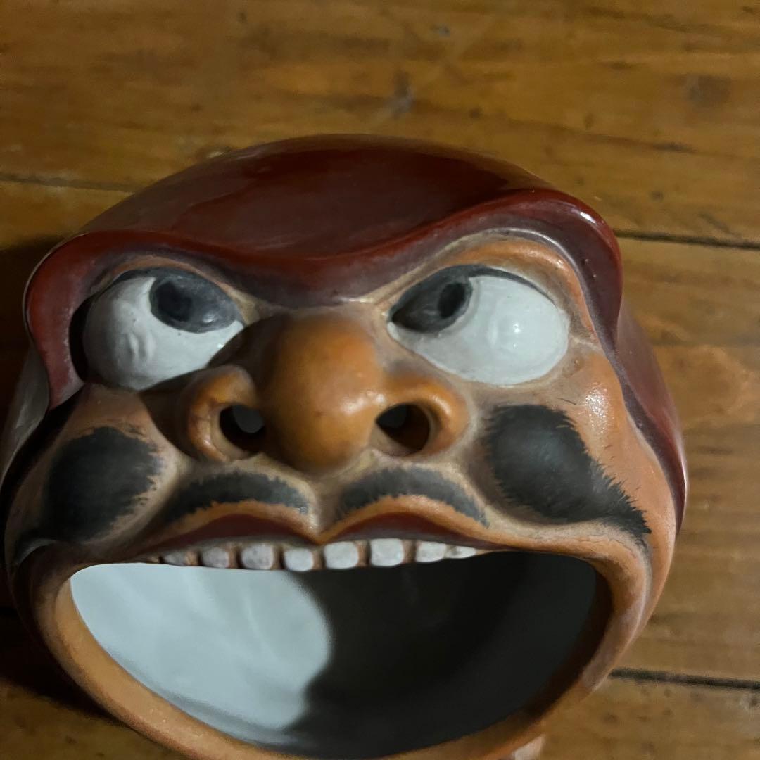 baiya 九谷焼　陶芸　お着物　アンティーク　灰皿　だるま　年代物