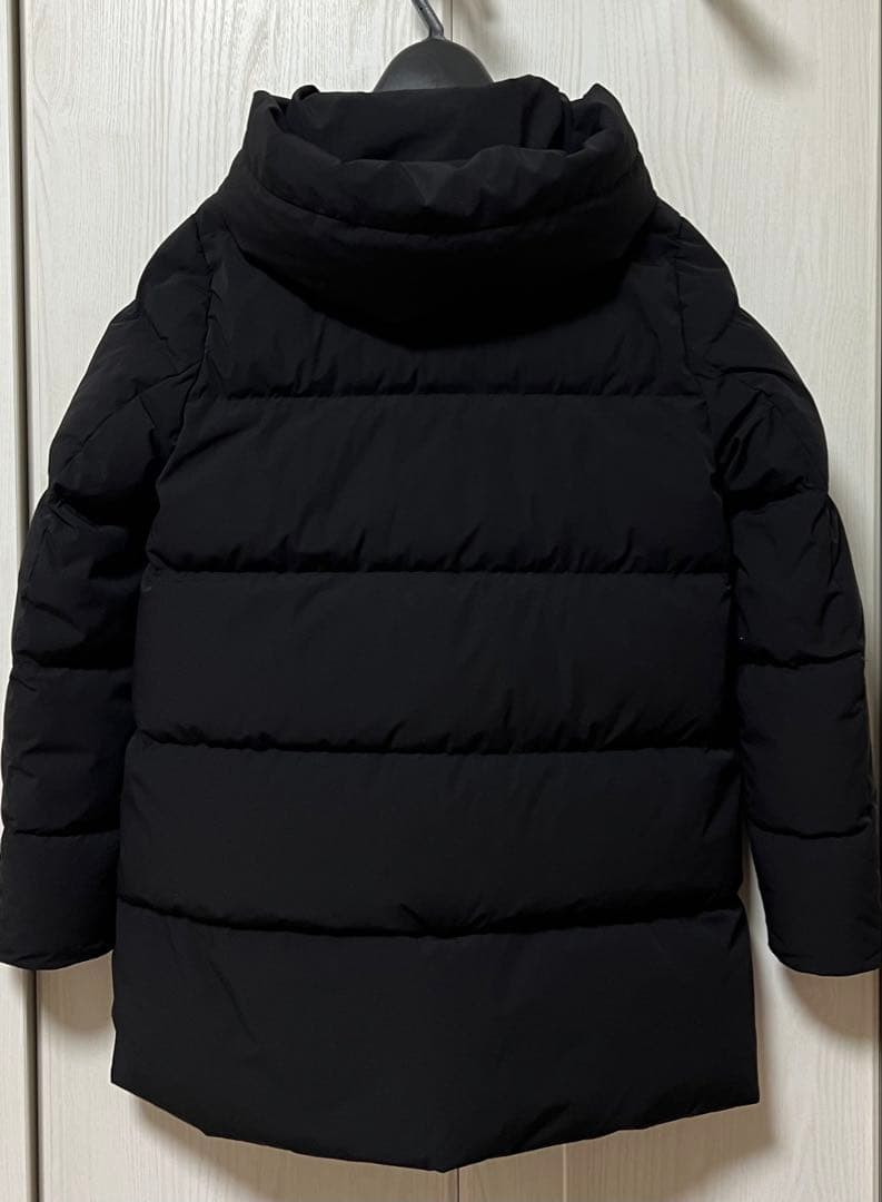 〈みしゅう〉SHIPS ショールカラーミディダウン　Sサイズ　ブラック